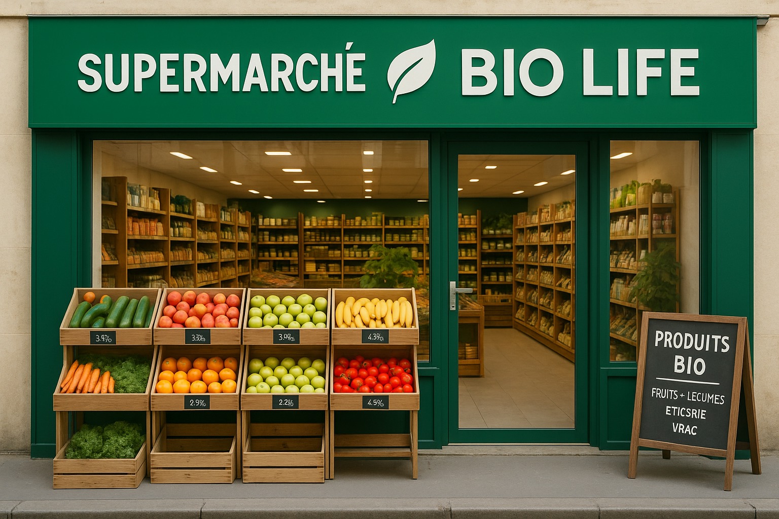 Supermarché Bio Life - Fruits et Légumes Bio
